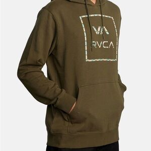 RVCA Olive Green Men's Hoodie M
